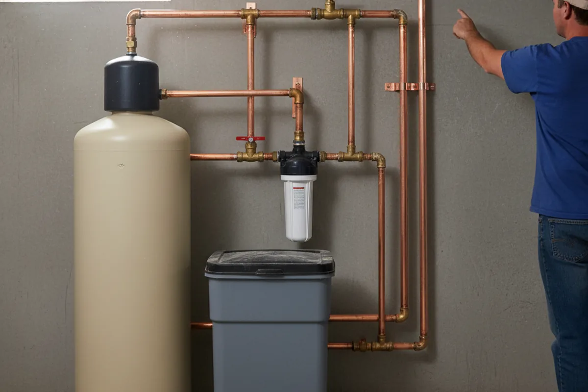 Whole-house water treatment system installed in Polkton